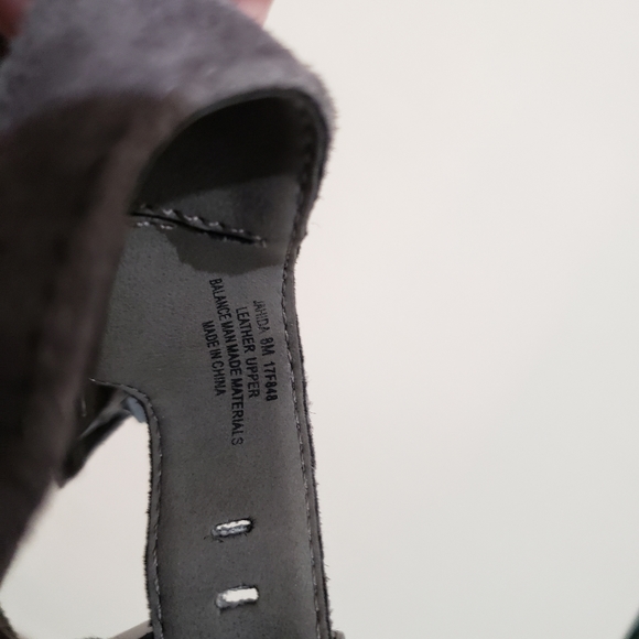 Nicole Gray Zipper/Buckle Heels - Picture 6 of 7